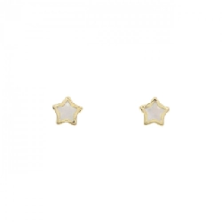 Bông tai Mẹ ngọc trai 750YG - Hàng hiệu Authentic