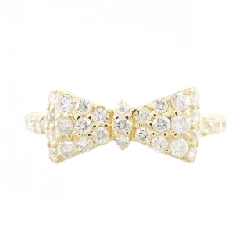 Nhẫn kim cương K18YG hình ruy băng 0.50CT 673295