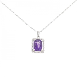 PT900/K18WG Mặt dây chuyền Amethyst 2.10CT - Hàng hiệu Chính hãng