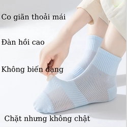 Combo 4 đôi vớ tất nữ cotton  thoáng khí 331977