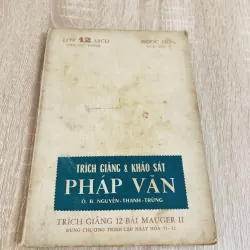 KHẢO SÁT PHÁP VĂN ( lớp 12 ABCD)