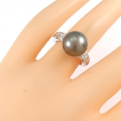 Tasaki Nhẫn Ngọc Trai Đen 11.2mm - Hàng hiệu Chính hãng 837608