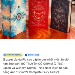 Boxset Grimm ấn bản đặc biệt có đánh số