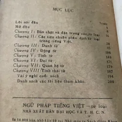 NGỮ PHÁP TIẾNG VIỆT - LOẠI TỪ - 200 TRANG- 1986 573613