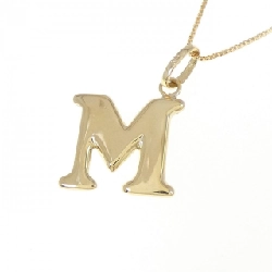 K18YG Chữ cái M Dây chuyền - Hàng hiệu Chính hãng 859646