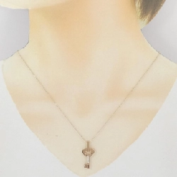 K18PG Mặt Dây Chuyền Hình Trái Tim × Chìa Khóa Đính Kim Cương - Hàng hiệu Chính Hãng 857368