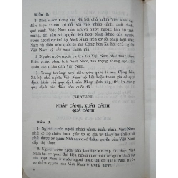 Các quy định pháp luật về xuất cảnh, nhập cảnh, cư trú, đi lại, hôn nhân và gia đình liên quan đến người nước ngoài tại Việt Nam 786934