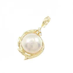 K18YG Mabe Pearl Pendant - Hàng hiệu Authentic