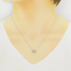 K18PG/K18WG 2WAY Mặt Dây Chuyền Hình Trái Tim Đính Kim Cương 0.09CT - Hàng hiệu Chính Hãng 860199