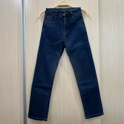 Quần jeans lưng cao xanh đậm