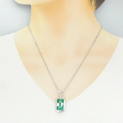 Dây chuyền ngọc lục bảo PT900/PT850 2.51CT - Hàng hiệu Authentic 856945