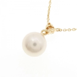 K18YG Ngọc trai Akoya Dây chuyền 7.6mm - Hàng hiệu Chính hãng 855822