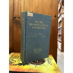 Recueil des constitutions Européennes