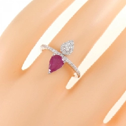 Nhẫn ruby K18WG 0.86CT 672224