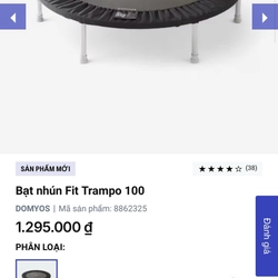 Trampoline tải 100kg cho người lớn và trẻ em dưới 100kg