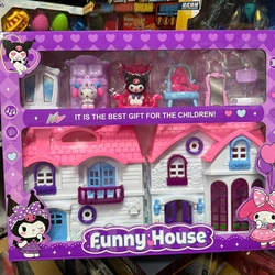 Đồ chơi nhà búp bê Kuromi có đèn và âm thanh 5807 Funny House