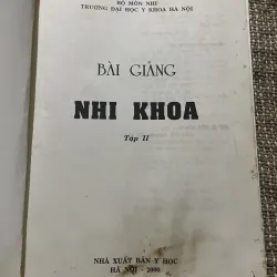 Bài giảng Nhi khoa 2 - 300 trang khổ lớn  1022815