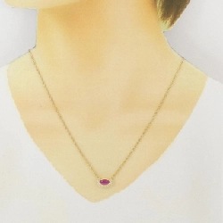 Dây chuyền ruby K18YG 1.01CT - Hàng hiệu chính hãng 860654