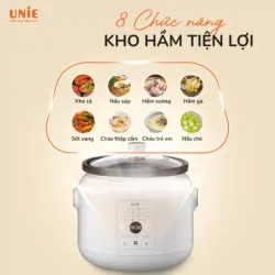 Nồi kho hầm chuyên dụng UNIE USC208 2L – lòng gốm Ceramic, 8 chức năng, hẹn giờ 24h 578144
