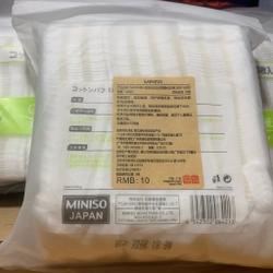 Bông tẩy trang Miniso nội địa Nhật Bản chính hãng nguyên tem 277008