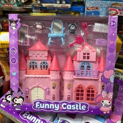 Đồ chơi nhà búp bê tòa lâu đài Kuromi có đèn và âm thanh 5807-10 Funny Castle