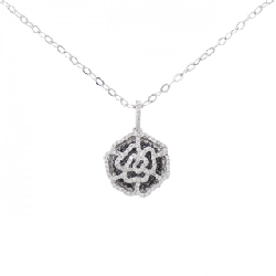 K18WG Rose Diamond Necklace 0.85CT - Hàng hiệu Authentic