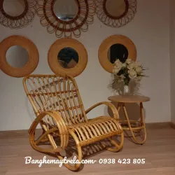 Ghế thư giãn mây tre đan 594090