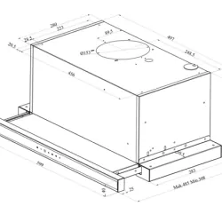 Máy Hút Mùi Âm Tủ 3AF3-642X: 4 Cấp Độ Hút Linh Hoạt & Hẹn Giờ Thông Minh CHÍNH HÃNG 591911