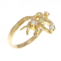 Nhẫn kim cương K18YG 0.07CT - Hàng hiệu Chính hãng