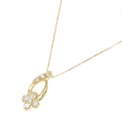 K18YG Hoa Kim Cương Dây Chuyền 0.15CT - Hàng hiệu Chính hãng 860281