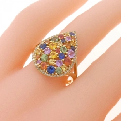 Nhẫn Sapphire K18YG 1.85CT - Hàng hiệu Chính hãng 847412