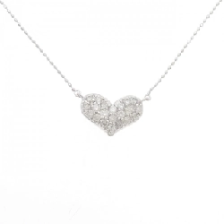 K14WG Dây chuyền kim cương hình trái tim 0.50CT - Hàng hiệu Chính hãng