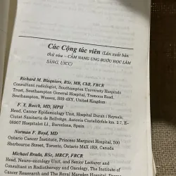 Cẩm nang ung bướu học lâm sàng - Tập 2- sách dịch  798997