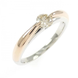 Nhẫn kim cương K18PG/PT900 0.323CT - Hàng hiệu Authentic