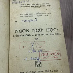 Ngôn ngữ học - khuynh hướng, lĩnh vực, khái niệm - 1984 687518