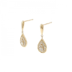 Bông tai kim cương K18YG 0.16CT - Hàng hiệu Chính hãng 868734