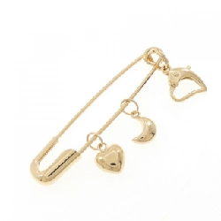K18YG Heart×Moon Brooch - Hàng hiệu Chính hãng