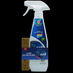 Bộ sản phẩm lau chùi đa năng sinh học 3E KLEEN -1 chai 500ml + 1 hộp 3 ống 5ml dd đậm đặc 79265