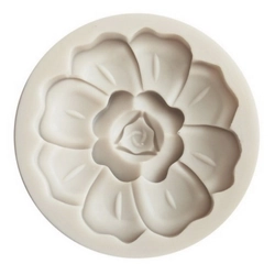 Khuôn silicon làm bánh, rau câu, trung thu hoa cánh tiên 2 tầng loại 7 cm - Mã số 1067 338116