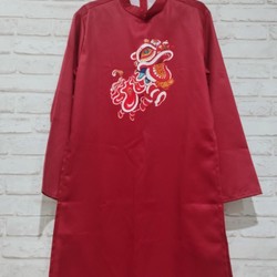 Áo dài nam màu đỏ size L 192071