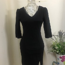 Váy body xẻ tà size s 12331