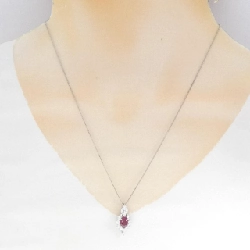 Dây chuyền ruby PT900/PT850 1.09CT xuất xứ từ Myanmar - Hàng hiệu Authentic 857332