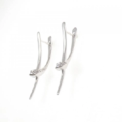 K18WG Bông tai kim cương 0.12CT - Hàng hiệu Chính hãng 875986