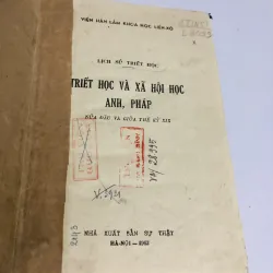 TRIẾT HỌC VÀ XÃ HỘI HỌC ANH, PHÁP 1963 776964