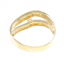 Nhẫn kim cương K18YG 0.11CT 673658