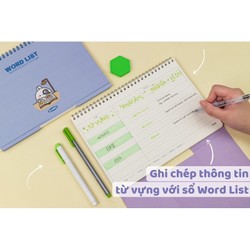 Sổ học từ vựng Word List Klong B5 120 trang 100/76; KL 917 - VPP Thiên Ái 179250