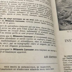 MEMENTO LAROUSSE 1949 929025