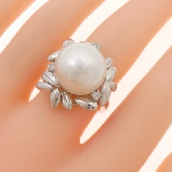 Nhẫn ngọc trai trắng PT900 13.2mm - Hàng hiệu Authentic 853783