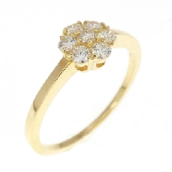 Nhẫn kim cương hoa K18YG 0.24CT - Hàng hiệu Authentic