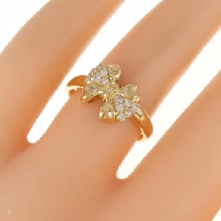 Nhẫn kim cương K18YG hình ruy băng 0.15CT 672953